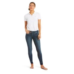 Ariat Women's Halo Denim Full Seat Breech -Caval Riding Apparel Shop 10035312 Ariat wms halo.denim .fs .breech marine 1