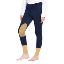 TuffRider Ladies Unifleece Pull-On Winter Breeches -Caval Riding Apparel Shop 10054 92 NVY 1