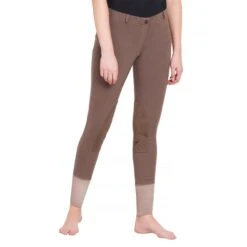 TuffRider Ladies Starter Lowrise Pull On Knee Patch Breeches -Caval Riding Apparel Shop 100566 479 798 lava brown 3
