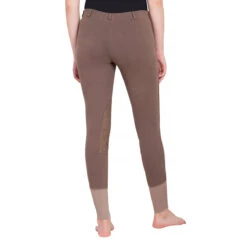 TuffRider Ladies Starter Lowrise Pull On Knee Patch Breeches -Caval Riding Apparel Shop 100566 479 798 lava brown 4