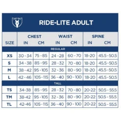 Tipperary Ride Lite 6 Tipperary Ride Lite -Caval Riding Apparel Shop 1009 08 Ride Lite Adult Stock Size Chart