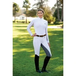 Romfh Sarafina Full Seat Breeches -Caval Riding Apparel Shop 468454 ERS Romf.Sarafina.Full .Seat White.Light .Grey Back Front