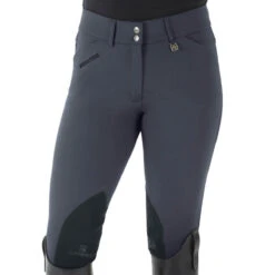 Romfh Ladies Sarafina Euro Seat Knee Patch Breeches -Caval Riding Apparel Shop 468455 ERS Romfh.Ladies.Sarafina.Euro .Seat .KneePatch.Breech Pewter