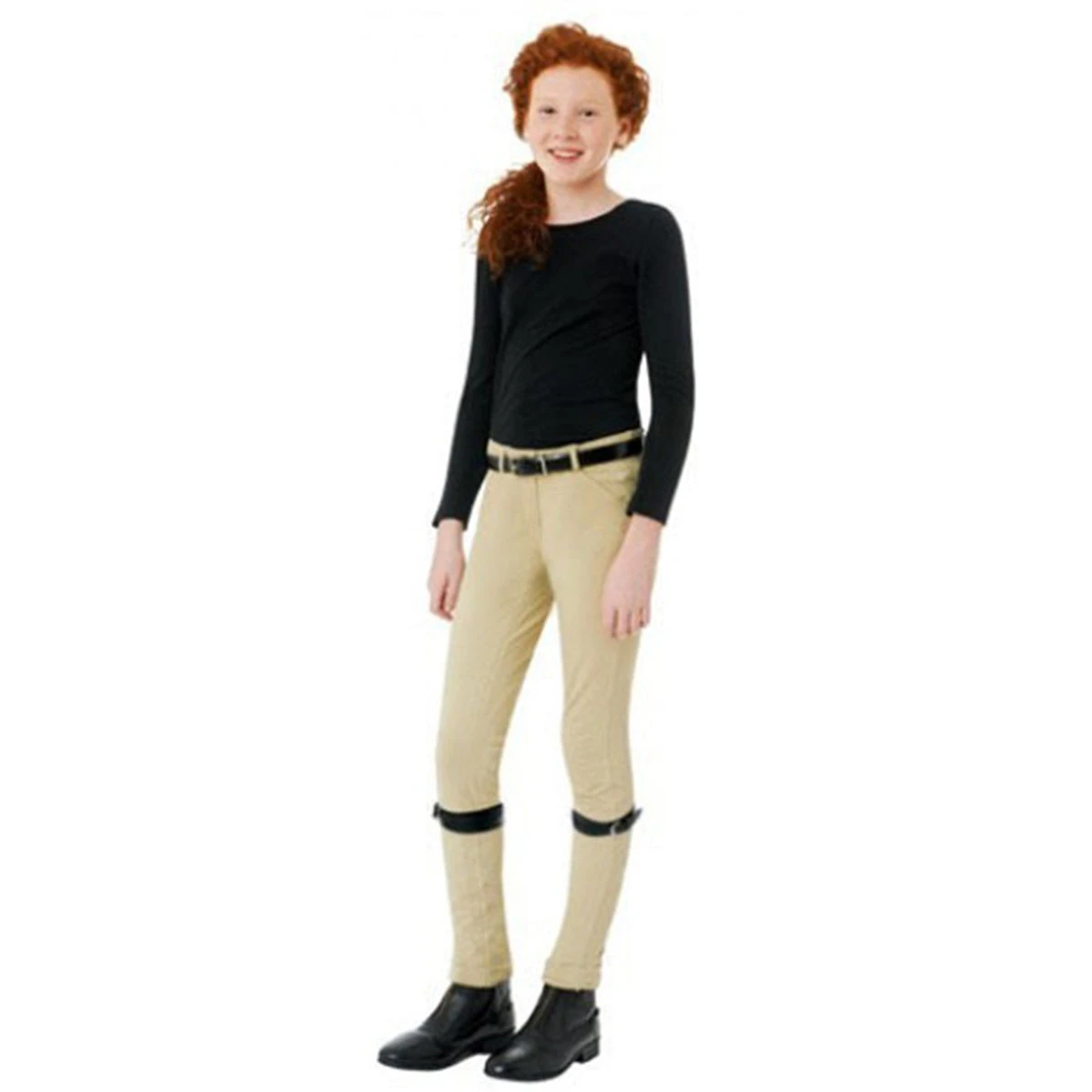 Ovation Children's Lauren Pull On Euro Seat Jodhpurs 1 Ovation Children's Lauren Pull On Euro Seat Jodhpurs