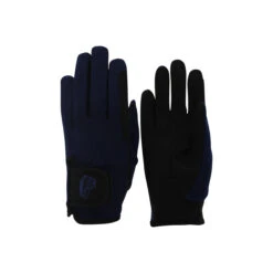 TuffRider Children's Performance Riding Gloves -Caval Riding Apparel Shop 9215 tf kids.perf .glvs navy front