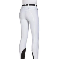 Equiline ATIRK Women's Knee Grip Breeches In 4 Seasons B-Move 17 Equiline ATIRK Women's Knee Grip Breeches In 4 Seasons B-Move -Caval Riding Apparel Shop AtirK EQuline N08981 White Back