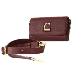 Oakbark & Chrome Rider Belt Bag -Caval Riding Apparel Shop BB CAB 101 Oakbark chrome riderbeltbag cabernet.6