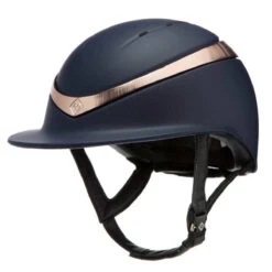 Charles Owen Halo Luxe With MIPS - Custom Helmet -Caval Riding Apparel Shop Charles.Owen Halo.Luxe Midnight.Matte .Rose .Gold
