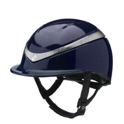 Charles Owen Halo With MIPS - Custom Helmet -Caval Riding Apparel Shop Charles.Owen Halo Midnight.Gloss .Platinum