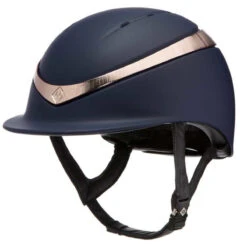 Charles Owen Halo With MIPS - Custom Helmet -Caval Riding Apparel Shop Charles.Owen Halo Midnight.Matte .Rose .Gold