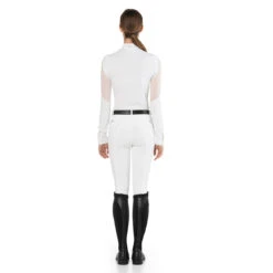 EGO 7 Women's Teresa Long Sleeve Show Shirt -Caval Riding Apparel Shop EGO7 Teresa.LS White Back
