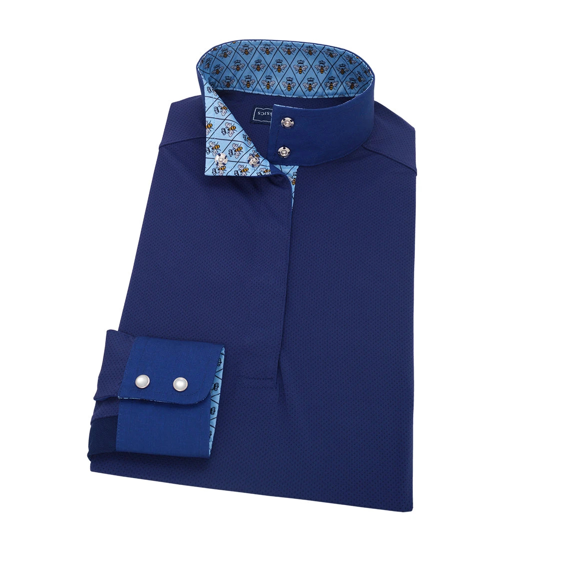 Essex Classics Ladies Queen Bee “Dusk” Navy Jumper Performance Show Shirt 1 Essex Classics Ladies Queen Bee “Dusk” Navy Jumper Performance Show Shirt