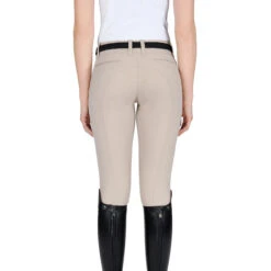 Equiline Women's X Shape Knee Grip Breech -Caval Riding Apparel Shop EQline 181 N08674 XShapeKG Beige Back