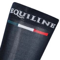 Equiline Silver Plus Light Sock 11 Equiline Silver Plus Light Sock -Caval Riding Apparel Shop EQline 181 T11203 002 Blue Logo