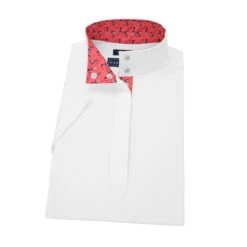 Essex Classics Ladies "Roosters" Talent Yarn Straight Collar Short Sleeve Show Shirt -Caval Riding Apparel Shop ESS35W2 00