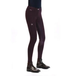 EGO 7 Women's Dressage FG Breech -Caval Riding Apparel Shop Ego7 Dressage.FG .Breeches Bordeaux Side
