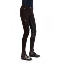 EGO 7 Women's Dressage FG Breech -Caval Riding Apparel Shop Ego7 Dressage.FG .Breeches Chocolate Side