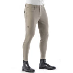 EGO 7 Men's Jumping EJ Knee Patch Breeches -Caval Riding Apparel Shop Ego7 EJ Jumping Breech beige 12564.1586202832.1280.1280