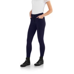 Ego 7 Women's Jumping CA Knee Patch Breech -Caval Riding Apparel Shop Ego7 Jumping.CA .Breech Navy Front.3