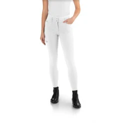 Ego 7 Women's Jumping CA Knee Patch Breech -Caval Riding Apparel Shop Ego7 Jumping.CA .Breeches White Front