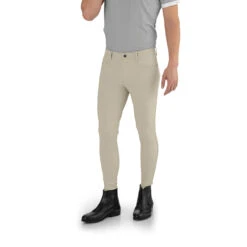 EGO 7 Men's Jumping EJ Knee Patch Breeches -Caval Riding Apparel Shop Ego7 Jumping.EJ .For .Men Beige Front