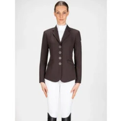 Equiline Women's GAIT Show Coat In X-Cool Evo -Caval Riding Apparel Shop Equiline XCool brown 04133.1587582462.1280.1280