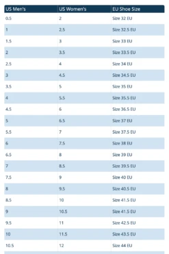 Equiline RudyK Leather Sneakers -Caval Riding Apparel Shop Eu to US shoe size chart