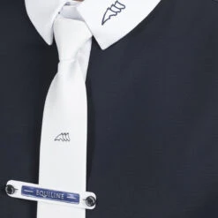 Equiline Men's CeliraC Competition Polo 7 Equiline Men's CeliraC Competition Polo -Caval Riding Apparel Shop H00540 EQline CeliraC Blue Detail