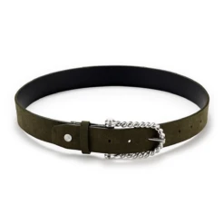 Hannah Childs Twisted Bit Belt -Caval Riding Apparel Shop HC SuedeBeltForest