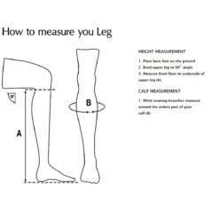 Royal Highness Ladies Deluxe Half Chaps -Caval Riding Apparel Shop Half.Chap .Measurement