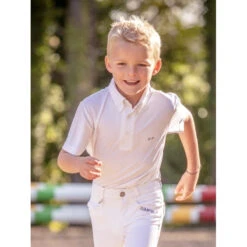 Jump'in Boy's Short Sleeve Gaston Competition Polo Shirt 7 Jump'in Boy's Short Sleeve Gaston Competition Polo Shirt -Caval Riding Apparel Shop Jump.In Boys.Gaston.Polo .Show .Shirt White