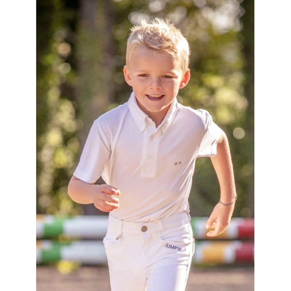 Jump'in Boy's Short Sleeve Gaston Competition Polo Shirt 4 Jump'in Boy's Short Sleeve Gaston Competition Polo Shirt - Image 4
