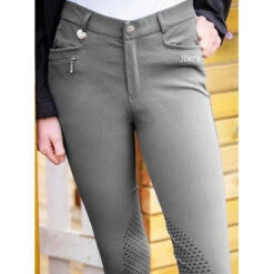 Jump'in Unisex Junior Sacha Breeches -Caval Riding Apparel Shop Jump.In Unisex.Junior.Sacha .Breeches Grey Front.3