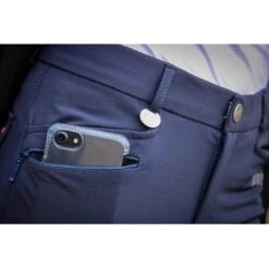 Jump'in Unisex Junior Sacha Breeches -Caval Riding Apparel Shop Jump.In Unisex.Junior.Sacha .Breeches Navy Front.Pocket