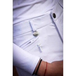 Jump'in Unisex Junior Sacha Breeches -Caval Riding Apparel Shop Jump.In Unisex.Junior.Sacha .Breeches White Front.Pocket