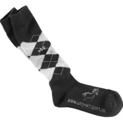 USG Karo Socks -Caval Riding Apparel Shop KARO KL.USG Socks Blk.Grey Front