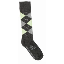 USG Karo Socks -Caval Riding Apparel Shop KARO KL.USG Socks Dk.Grey .Lt .Grey .Mint Front