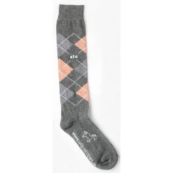 USG Karo Socks -Caval Riding Apparel Shop KARO KL.USG Socks Grey.Apricot.Lt .Grey Front