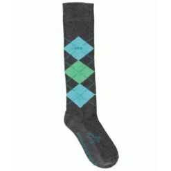 USG Karo Socks -Caval Riding Apparel Shop KARO KL.USG Socks Lt.Grn .Grey Front