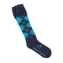 USG Karo Socks -Caval Riding Apparel Shop KARO KL.USG Socks Navy.Lake .Bl Front
