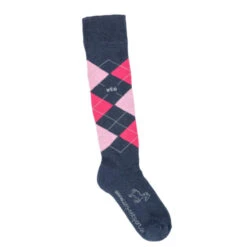 USG Karo Socks -Caval Riding Apparel Shop KARO KL.USG Socks Nvy.Pink Front