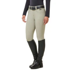 Kerrits Women's 3-Season Tailored Knee Patch Breech 9 Kerrits Women's 3-Season Tailored Knee Patch Breech -Caval Riding Apparel Shop Kerrits 40681P Sand Side