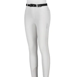 Equiline Girl's JinaK Knee Patch Breeches -Caval Riding Apparel Shop N05021 EQline JinaK White