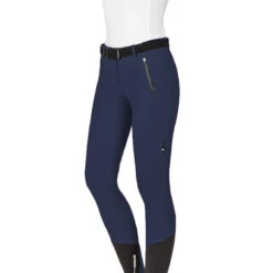 Equiline CantaK Women's B-Move Knee Patch Breeches 8 Equiline CantaK Women's B-Move Knee Patch Breeches -Caval Riding Apparel Shop N08975 Cantak 002 Front DEA