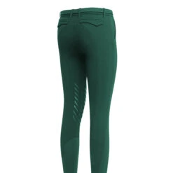 Equiline Women's CrendaK B-Move Knee Grip Breeches -Caval Riding Apparel Shop N09023 Crendak Equiline KP.B Move.Breeches Green.Pepper 02