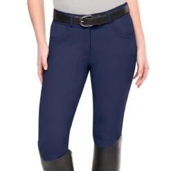 Ovation Women's Bellissima II GripTec Knee Patch Breech -Caval Riding Apparel Shop Ovation 471216 Womens.Bellissima.IIGripTec.Knee .Patch .Breech Navy
