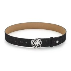 Hannah Childs Signature Rose Belt -Caval Riding Apparel Shop Ring Black Matte