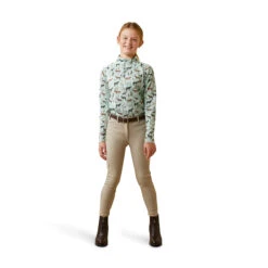 Ariat Youth Sunstopper 2.0 1/4 Zip Baselayer -Caval Riding Apparel Shop S23 YTH ENGL 10043605 full