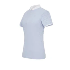 Samshield Women's Louison Short Sleeve Show Shirt -Caval Riding Apparel Shop Samshield Louison.SS Powder.Blue Front