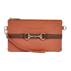Tucker Tweed Equestrian Wellington Wristlet -Caval Riding Apparel Shop TT WW TC.SB Terracotta.Saddle.Brown